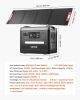 Portable Power Station, 2400W Portable Solar Generator with 200W Foldable Solar Panel