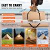 Canvas Bell Tent, 4 Seasons 5 m/16.4 ft Yurt Tent, Canvas Tent for Camping with Stove Jack, Breathable Tent Holds up to 8 People, Camping Outdoor