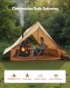 Camping Hot Tent, 2 Persons Cabin Tent with Stove Jack & Poles, Waterproof Winter Tents Shelters with Fireproof Ground Mat
