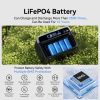 Flashfish 300W Power Station + 60W Solar Panel 230.4Wh LiFePO4 (Peak 600W) Solar generator AC Outlets Portable Power Station,Power Bank