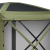 Pop up Gazebo Screen Tent, 12 x 12 ft Large 6-Sided Camping Canopy Tent with Removable Top & Carry Bag, Quick-Set & Bite-Proof, 8-10 Persons