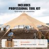 Canvas Tent, 4 Seasons, 16.4 ft Bell Tent, Canvas Tent for Camping with Stove Jack, Breathable Yurt Tent for up to 8 People, Camping Outdoor