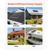 100W Monocrystalline Solar Panel, 23% High-Efficiency Mono PV Module with Stable MC4 Output & Aluminum Frame, IP65 Waterproof Solar Panel Outdoor