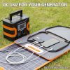 100W 18V Portable Solar Panel;  Flashfish Foldable Solar Charger with  5V USB 18V DC Output Type-C Output Compatible with Portable Generator;  Sm