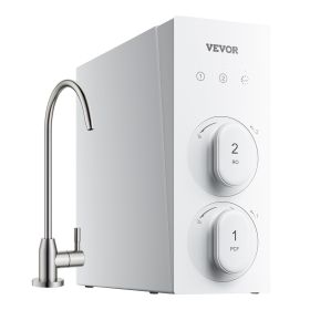 Reverse Osmosis System, 400 GPD 8-stage Tankless Reverse Osmosis Water Filter, Under Sink Water Filtration System, 2:1 Pure to Drain, Reduces TDS