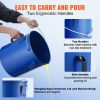 Fryer Grease Bucket, 6 Gal Oil Disposal Caddy Carbon Steel Fryer Oil Bucket with Rust-Proof Coating, Oil Transport Container with Lid, Lock Clips