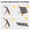 100W 18V Portable Solar Panel;  Flashfish Foldable Solar Charger with  5V USB 18V DC Output Type-C Output Compatible with Portable Generator;  Sm