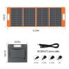 100W 18V Portable Solar Panel;  Flashfish Foldable Solar Charger with  5V USB 18V DC Output Type-C Output Compatible with Portable Generator;  Sm