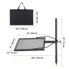 Swivel Campfire Grill, Fire Pit Grill Grate over Fire Pits, Heavy Duty Steel Grill Grates, 360° Adjustable Open Fire Outdoor Equipment, Fire Racks