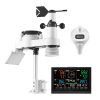 7-in-1 Wi-Fi Weather Station with APP, 7.5 in Display, Wireless Solar Powered Outdoor Sensor, with Pool Thermometer, Rain Gauge