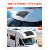 Flexible Solar Panel, 200W Semi-Flexible Bendable Monocrystalline Solar Panel, 21.9% Efficiency Mono Off-Grid Charger with MC4 Output, IP67 Outdoor