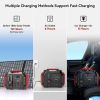 GOFORT Portable Power Station 540Wh/500W(Peak 1000W) 6 x AC 110V Outlets PD 60W Portable Solar Generator CPAP, Emergency Backup Power