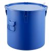 Fryer Grease Bucket, 8 Gal Oil Disposal Caddy Carbon Steel Fryer Oil Bucket with Rust-Proof Coating, Oil Transport Container with Lid, Lock Clips