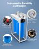Whole House Water Filter System, 3-Stage | Sediment, GAC, CTO | 4.5" x 20" Home Water Purifier Filter Reduce Chlorine, Chemicals, VOCs, Bad Taste