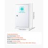 3-Shelf First Aid Cabinet, 1000 Pieces, Large Capacity First Aid Kit, Wall Mounted Medicine Cabinet, OSHA & ANSI 2015 (Class A)