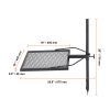 Swivel Campfire Grill, Fire Pit Grill Grate over Fire Pits, Heavy Duty Steel Grill Grates, 360° Adjustable Open Fire Outdoor Equipment, Fire Racks