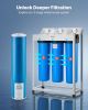 Whole House Water Filter Replacement Cartridge, 4.5" x 20" Iron & Manganese Reducing Replacement Filter for 3-Stage Whole Home Water Filtration S