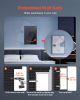 Wall Safe, 3-Tier Hidden Wall Safe with Fingerprint, Password, Key & Turning Knob