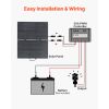100W Foldable Solar Panel with Frame, 16BB N-Type Portable Monocrystalline Solar Panel Charger 24% Efficiency, IP67 Waterproof Outdoor