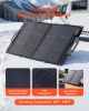 100W Bifacial Solar Panel, 16BB N-Type Foldable Monocrystalline Solar Panel Charger 24% Efficiency, Portable with MC4 Output, USB-A (QC3.0)