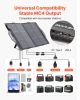 100W Bifacial Solar Panel, 16BB N-Type Foldable Monocrystalline Solar Panel Charger 24% Efficiency, Portable with MC4 Output, USB-A (QC3.0)