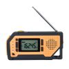 Emergency Weather Radio, 2000mAh Battery, FM/AM/WB/NOAA Alert Solar Hand Crank Emergency Radio, with USB Charging Cable, SOS Alarm and Flashlight