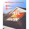 2PCS 400W Monocrystalline Solar Panels, 23% High-Efficiency Mono PV Module with Stable MC4 Output & Aluminum Frame, IP65 Waterproof Outdoor