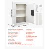 0.83 sq.ft Wall Safe, 3-Tier Hidden Wall Safe with Password, Key & Turning Knob