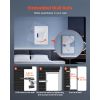 0.83 sq.ft Wall Safe, 3-Tier Hidden Wall Safe with Password, Key & Turning Knob