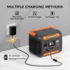 300W Portable Power Station, 230.88Wh /62400mAh Solar Generator, Regulated DC Output Backup Battery with AC Outlet