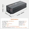 2000W Sump Pump Battery Backup with LCD, Automatically Shifts to Inverter Power Ensuring Uninterrupted Operation