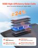 200W Foldable Solar Panel, 24% High-Efficiency Portable Monocrystalline Solar Panel Charger with MC4 Output, USB-A, Type-C & DC Ports