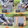 Flashfish 300W Power Station + 60W Solar Panel 230.4Wh LiFePO4 (Peak 600W) Solar generator AC Outlets Portable Power Station,Power Bank