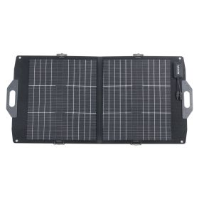 100W Bifacial Solar Panel, 16BB N-Type Foldable Monocrystalline Solar Panel Charger 24% Efficiency, Portable with MC4 Output, USB-A (QC3.0)