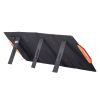 Portable Monocrystalline Solar Panel, Monocrystallin120W Foldable e ETFE Solar Charger, 23% Efficiency Solar Panel with Type C, DC 18V, QC3.0 USB