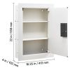 0.83 sq.ft Wall Safe, 3-Tier Hidden Wall Safe with Password, Key & Turning Knob