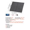 100W Foldable Solar Panel with Frame, 16BB N-Type Portable Monocrystalline Solar Panel Charger 24% Efficiency, IP67 Waterproof Outdoor