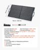 100W Foldable Solar Panel, 24% High-Efficiency Portable Monocrystalline Solar Panel Charger with MC4 Output, USB-A, Type-C & DC Ports