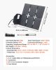 60W Foldable Solar Panel Charger, 16BB N-Type Monocrystalline Solar Panel 24% Efficiency, Lightweight Portable with MC4 Output, Type-C