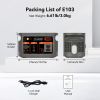 FF Flashfish E103 300W Portable Power Station, 179.2Wh LiFePO4 Battery Pack, Solar Generator With 300W (600W Surge) AC Outlets, Backup Power For Home