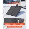 100W Foldable Solar Panel with Frame, 16BB N-Type Portable Monocrystalline Solar Panel Charger 24% Efficiency, IP67 Waterproof Outdoor