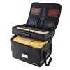 Fireproof Document Box, 1832 Fahrenheit Heat Insulated Fireproof & Waterproof Box with Lock, Portable Two-Layer File Storage Organizer Home Trave
