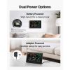 5-in-1 Wireless Weather Station, 7.5-Inch VA Display, Solar Powered Outdoor Sensor, Rain Gauge, Indoor Outdoor for Weather Forecast, Temperature