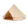 Canvas Bell Tent, 4 Seasons 3 m/9.8ft Yurt Tent, Canvas Tent for Camping with Stove Jack, Breathable Tent Holds up to 4 People, Camping Outdoor