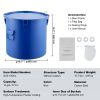 Fryer Grease Bucket, 10 Gal Oil Disposal Caddy Carbon Steel Fryer Oil Bucket with Rust-Proof Coating, Oil Transport Container with Lid, Lock Clip