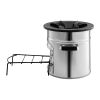 Camping Rocket Stove, Wood Burning Portable Rocket Stove with Carrying Bag for Backpacking, Stainless Steel, Single Door, Burn Wood