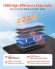 100W Foldable Solar Panel, 24% High-Efficiency Portable Monocrystalline Solar Panel Charger with MC4 Output, USB-A, Type-C & DC Ports