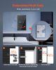 Wall Safe, 3-Tier Hidden Wall Mounted Safe with Password & Key, Q235 Cold-Rolled Steel In-Wall Box with LED Lighting
