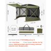 Pop up Gazebo Screen Tent, 12 x 12 ft Large 6-Sided Camping Canopy Tent with Removable Top & Carry Bag, Quick-Set & Bite-Proof, 8-10 Persons