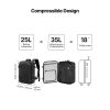 Vacuum Travel Backpack, 35L, Vacuum Seal Compression Travel Backpack with Air Pump, Multiple Pockets & Compartments